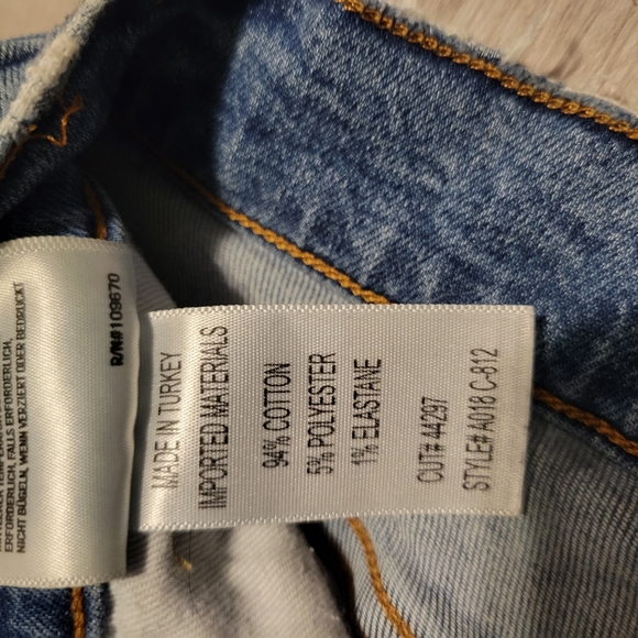 Agolde women's destressed high rise skinny jeans - Picture 12 of 12